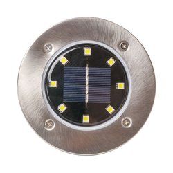 Lámpara de tierra solar de 8 LED para jardín - Imagen 2