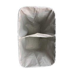 Cesto doble plegable de bambú - Imagen 2