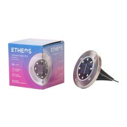 Lámpara de tierra solar de 8 LED para jardín - Imagen 5