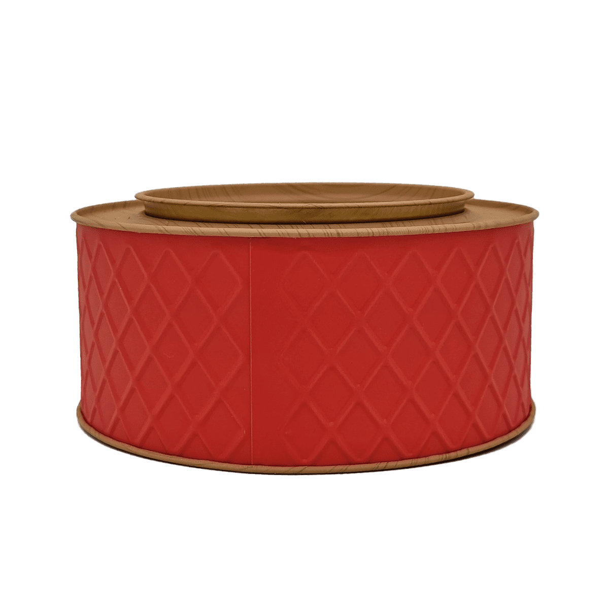 Lata Cookies baja beige oscuro 18x8