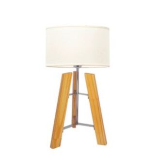 Lámpara de mesa trípode Nórdica natural